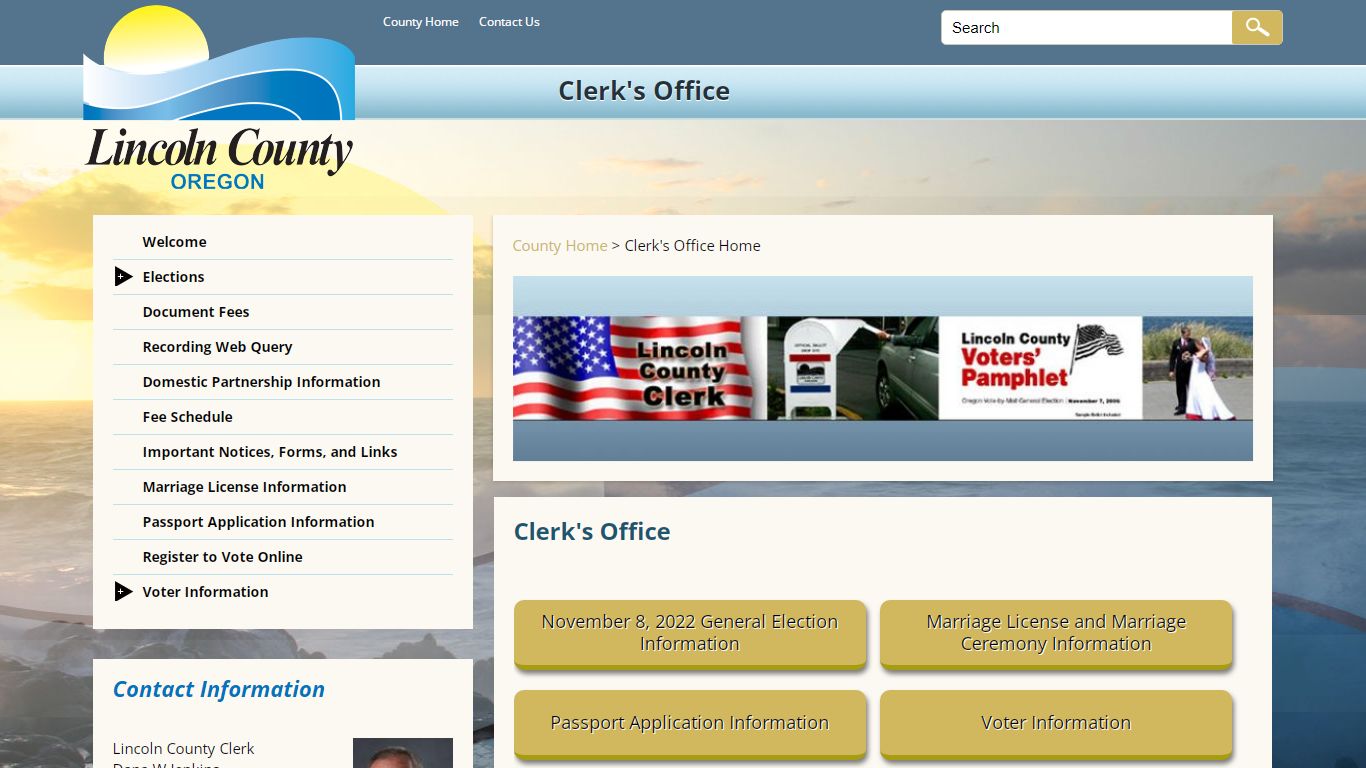 Clerk's Office | Lincoln County Oregon
